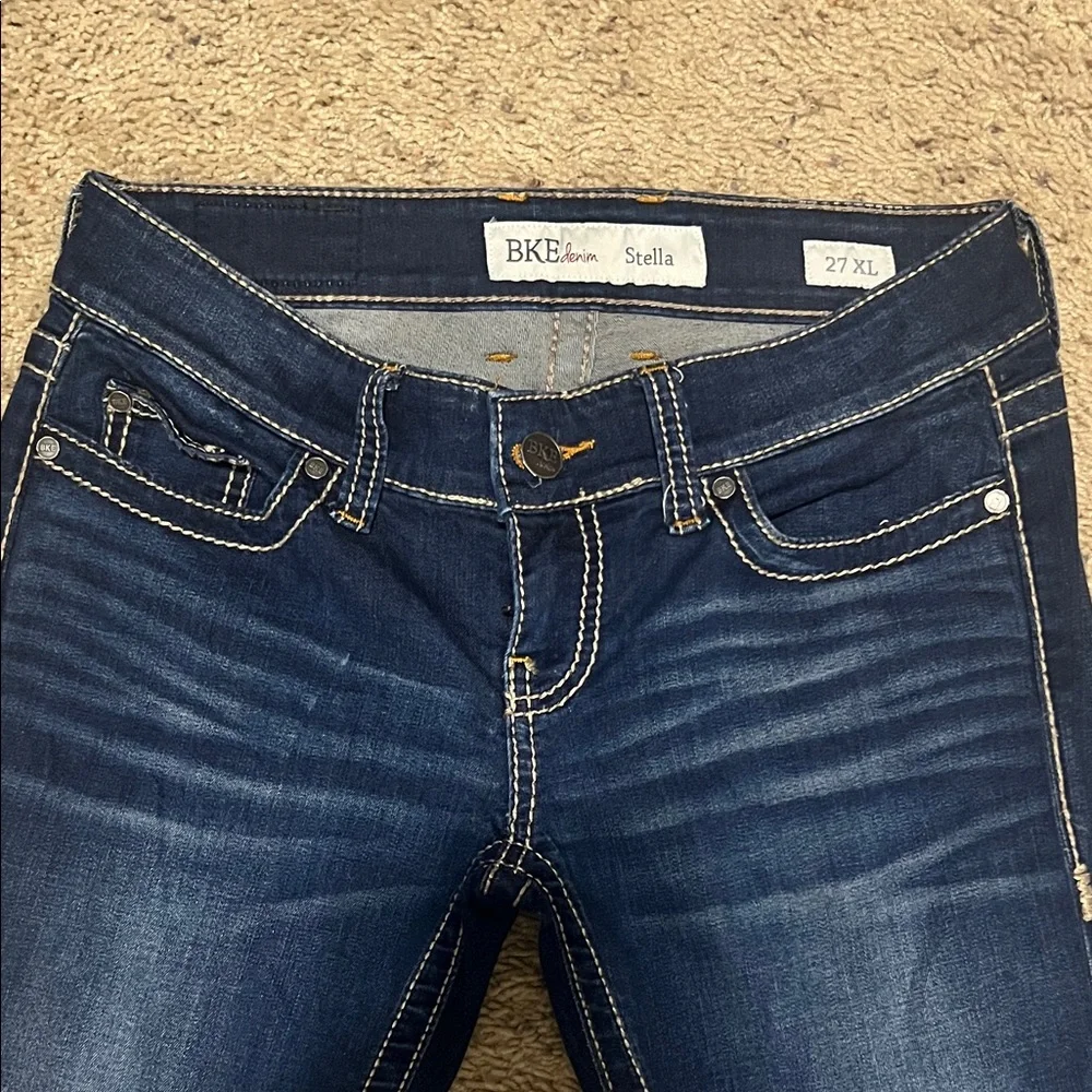 BKE Women's Boot Cut Jeans in Dark Blue - Picture 2 of 8